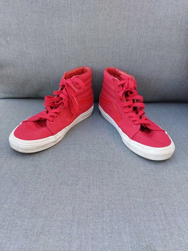 Vans Sk8-Hi Sneaker in rot Gr. 40,5 unisex high top Mono Canvas Chili Pepper - Bild 6 von 11