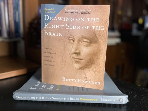 Lot 2 Drawing on the Right Side of the Brain Book & Workbook 2012 BETTY