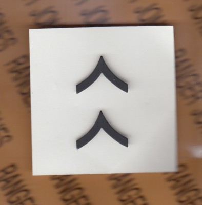 USMC Marine Corps Private First Class PFC E-2 rank Badge set clutchback ...