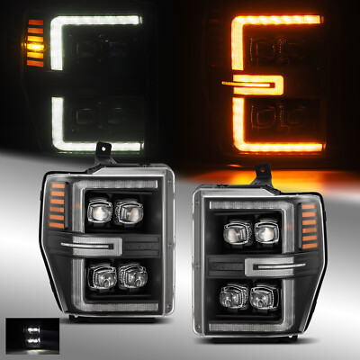 For 08-10 Ford Super Duty/Excursion NOVA-Series LED Projector Black Headlights