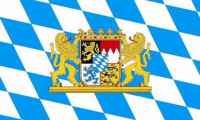 Miniflag Bayern mit Löwenwappen 10 x 15 cm Fahne Flagge Miniflagge