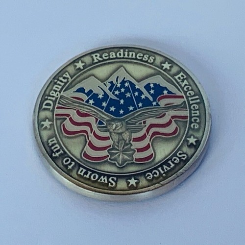 Challenge Coin Vintage Service Award Military Commanders 50th Mission Support Flag 2 - Bild 2 von 5