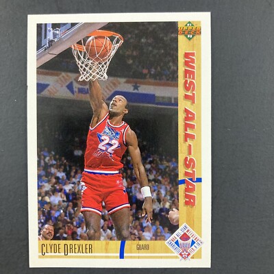 Clyde Drexler 1991-92 Upper Deck Card #53 NBA Portland Trail Blazers