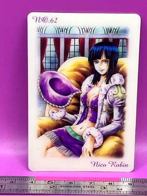 Nico Robin 62 One Piece King of Pirates Gummy Card 2002 BANDAI TCG