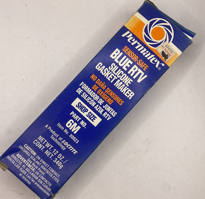 PERMATEX SENSOR-SAFE BLUE RTV SILICONE 12Oz 340GR GASKET MAKER 80023  