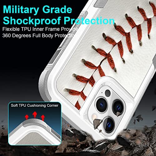 for iPhone 12, iPhone 12 Pro Sports Pattern Shock-Absorption