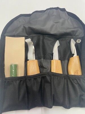 Tyzack ähnlich Flexcut Mora Holzschnitzerei Schnitzwerkzeug Set Tasche 5 tlg Strop Polish