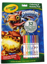 Crayola Coloring Activity Pad : Skylanders 7 Washable Markers NEW