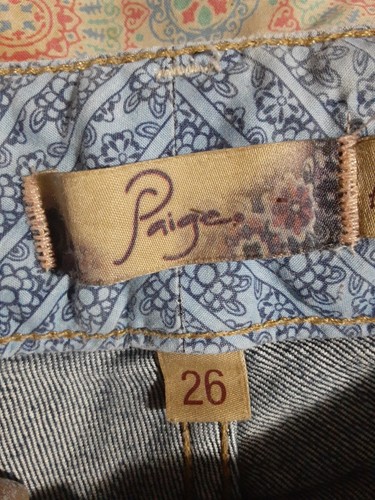 Paige Women's Flare Leg Jeans Blue Denim Wide Leg Size 26 - Picture 12 of 13