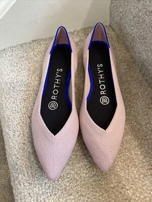 ROTHY'S PETA PINK THE POINTED FLAT Ballet 5 NWOB