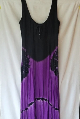 Purple Tie-Dye Rennaissance style dress NWOT