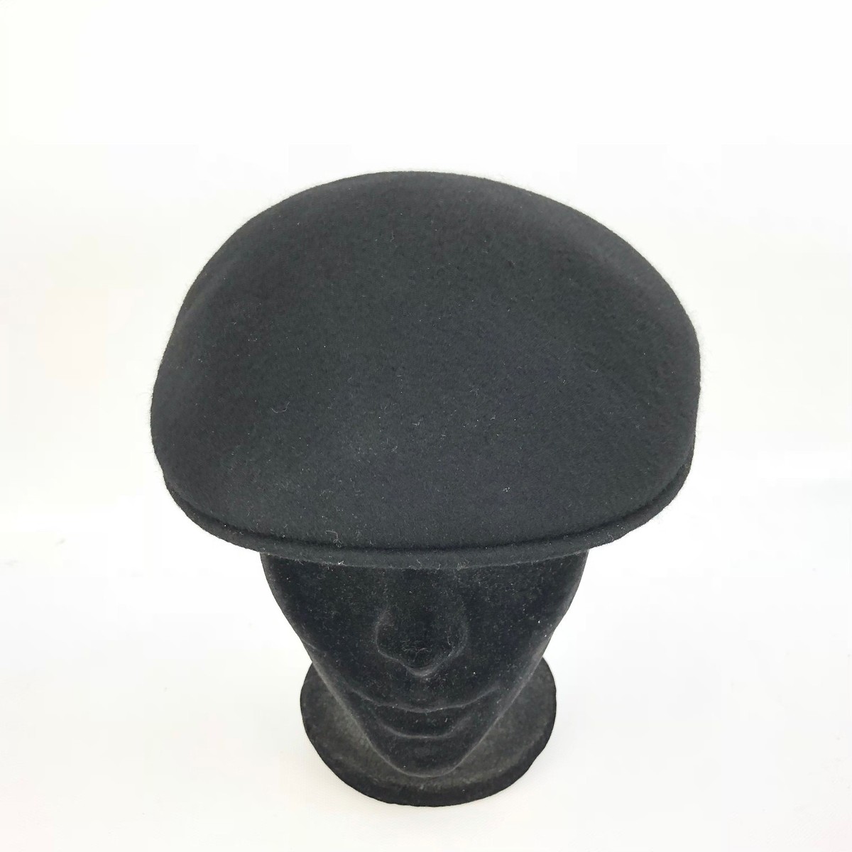 Newsboy Hat Cap 100% Wool Cabby Cabbie Black Size Large | eBay display picture 1