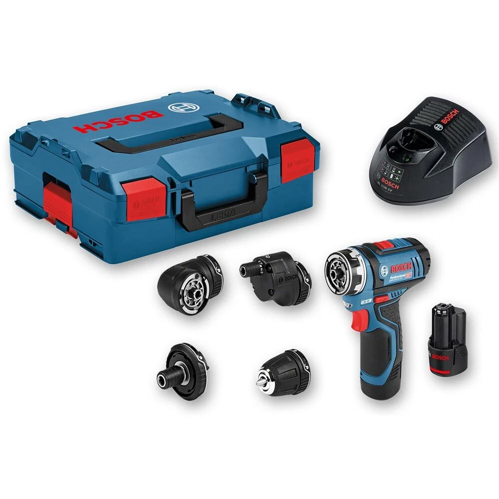 Taladro Atornillador Bosch 4en1 Gsr 12v 15 Fc Flexiclick Ion