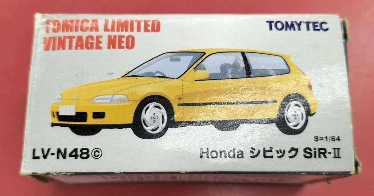 TOMYREC Tomica Limited Vintage Neo Honda Civic SiR II EG6 Yellow LV-N48c Rare