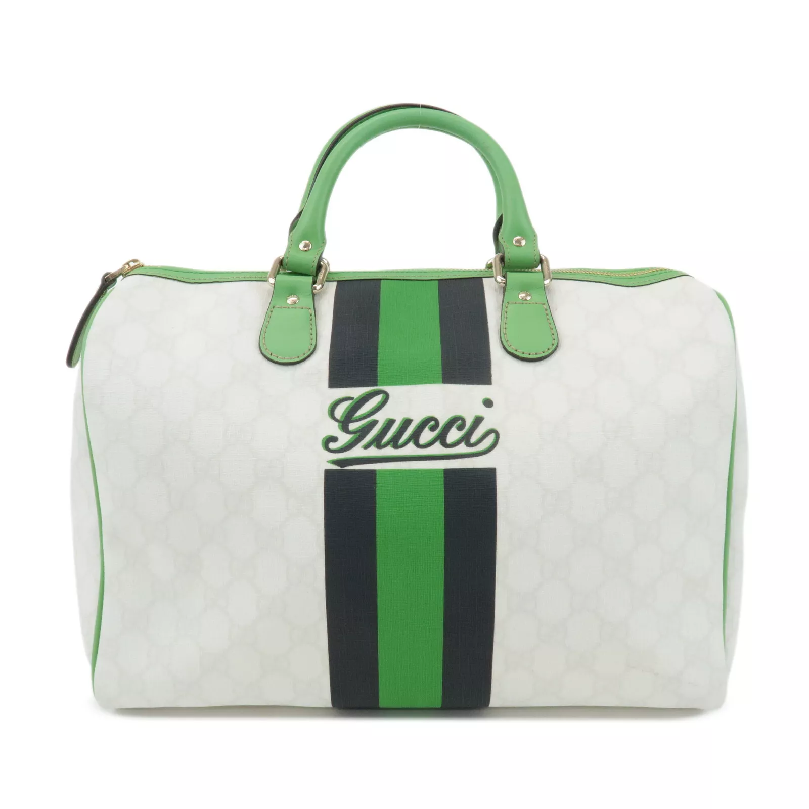 Authentique sac Boston en cuir GUCCI JOY Line GG Supreme 189895 occasion F/S