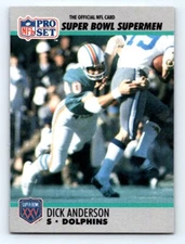 1990-91 Pro Set Super Bowl XXV Silver Anniversary #108 Dick Anderson FRESH PULL