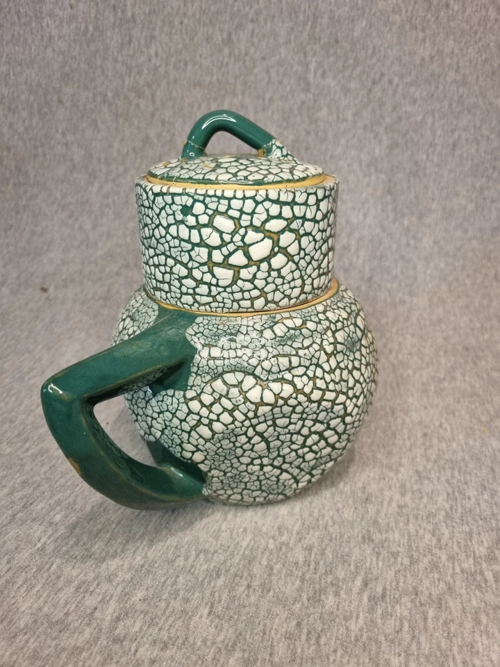 Théières "ARTS-CERAM grand feu" , céramique craquelé, couvercle recollé. - Photo 3/4