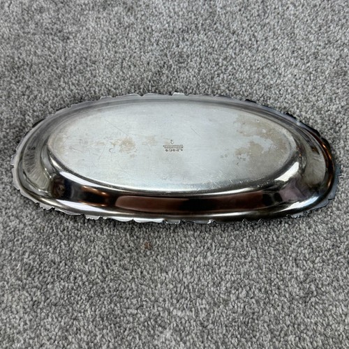Reed & Barton Silverplate Oval Ornate Bread 12" Tray Engraved S - Picture 9 of 15