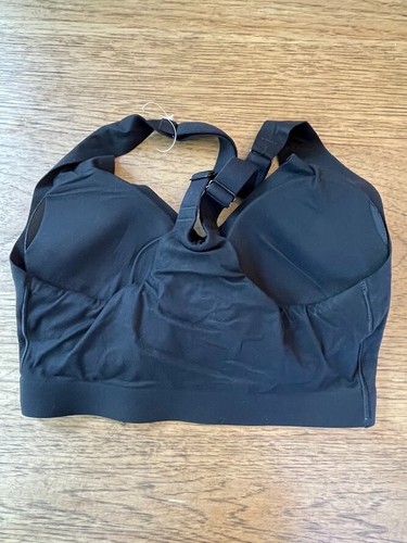 SOMA Pure Black Solid SMALL Enbliss Racerback Bralette Wireless Soft Bra NEW - Picture 2 of 2