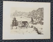 Ada Bigler Signed Limited Ed. Keys Ranch, NM View From Above 23/100 Litho Print