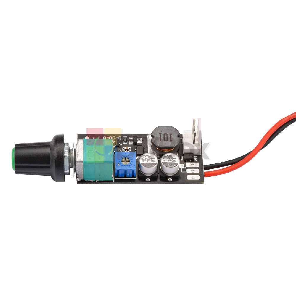 DC 5-12V PWM Fan Governor Speed Control with Knob 2-3 Wire Switch Fan Regulation