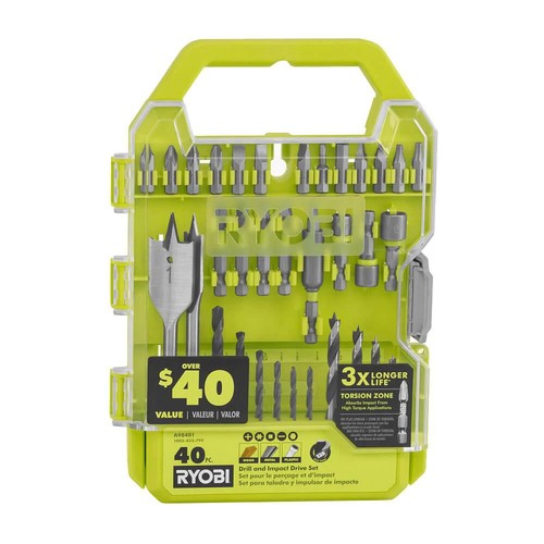RYOBI Drill and Impact Drive Kit Drill 