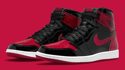 NEW Nike Air Jordan 1 High OG Patent Bred Red Black (Size 13  display picture 1