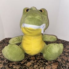 Aurora Baby Alligator Crocodile  Turtle Plush Stuffed Animal Zipper Mouth Soft
