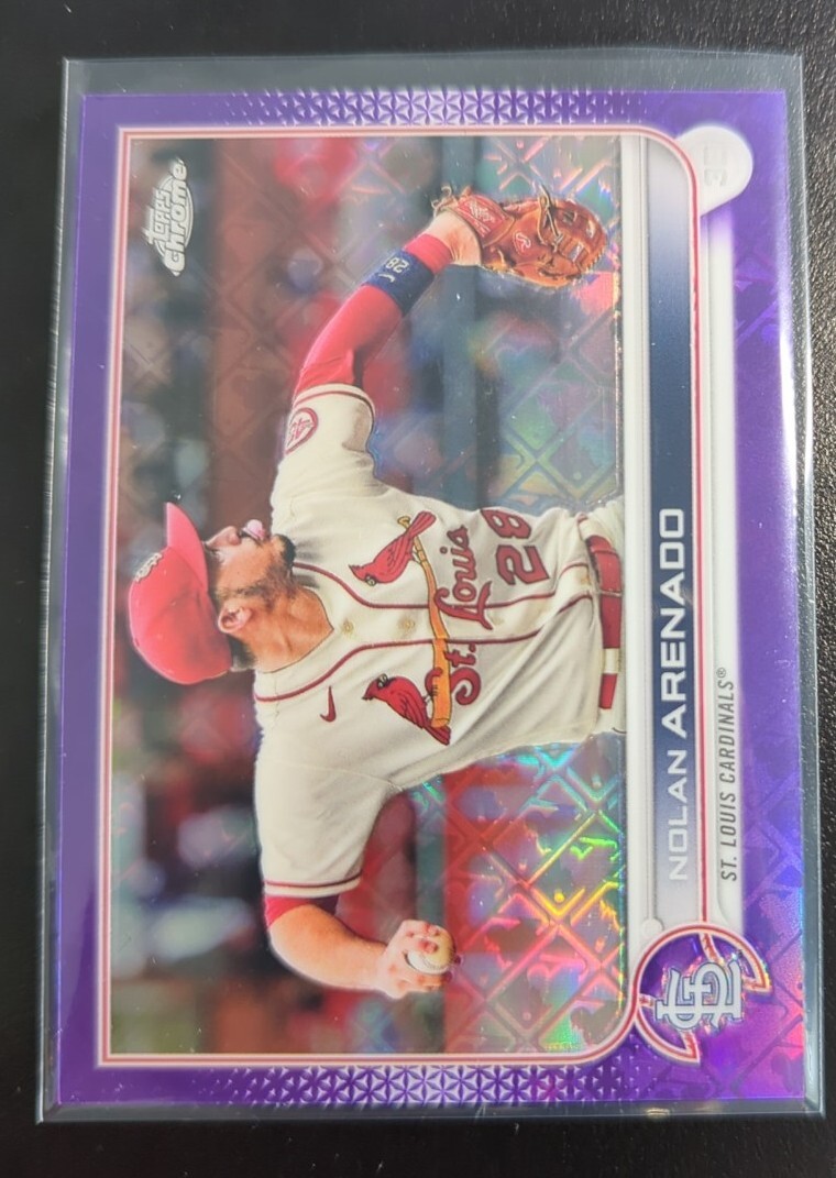 Nolan Arenado #62/250 Purple parallel - 2022 Topps Chrome LogoFractor SP