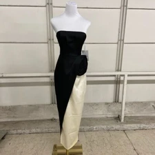 RONNY KOBO Pradova Strapless Gown Women's Size XS Jet Black/Pearl