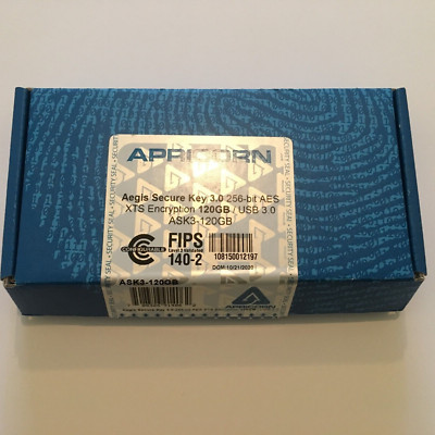 Apricorn Mass Storage Ask3-120Gb 120Gb 256Bit Aes Xts Hardware Encrypted Secure