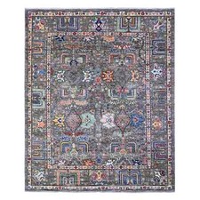 8'2" x 10' Knoxville Gray Hand Knotted Wool Natural Dyes Oriental Rug R88268