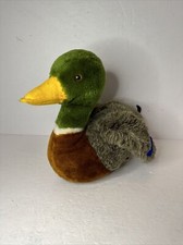 Vintage 1981 R. Dakin  Co. Colorful Mallard Duck Plush Stuffed Toy Korea 10"