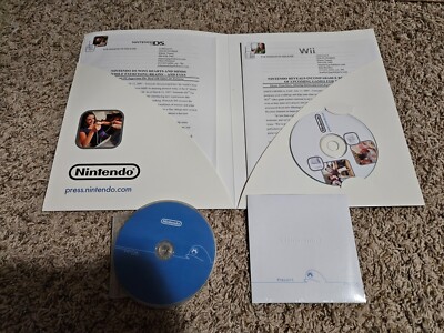 Nintendo E3 2006 Zer06 2007 Press Kits Paper and Discs (Wii DS GBA GameCube GCN)
