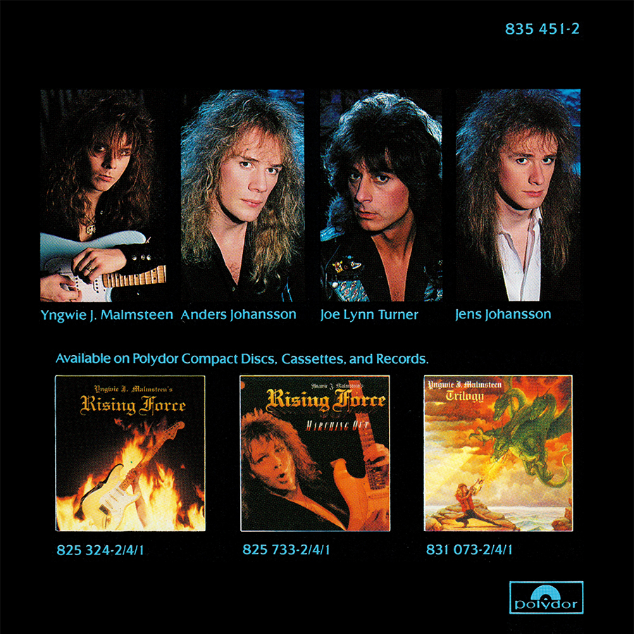 Yngwie Malmsteen ~ Odyssey CD 1988 Polydor Records West Germany