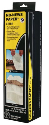 Woodland Scenics C1188 Terrain System No-News Paper 100 ft Roll