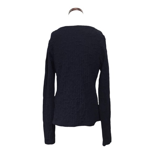 Maglione tunica nero elasticizzato maglia testurizzata ANNE FONTAINE PARIS Francia taglia 4 - Foto 3 di 5