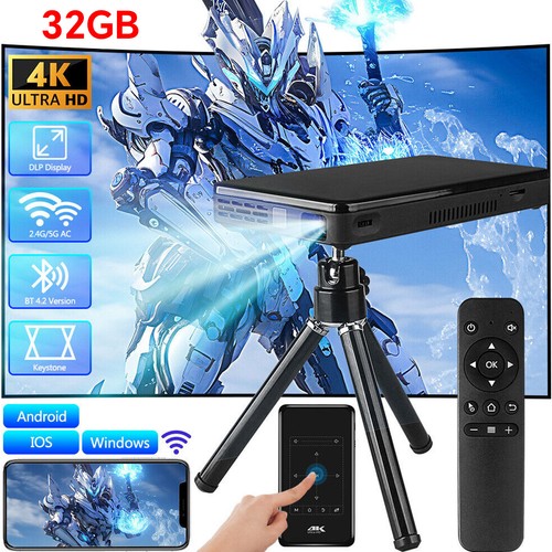 4K HD Smart Mini Projector Android WiFi Bluetooth 1080P 32GB Home Theater - Bild 13 von 15