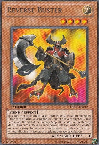 Reverse Buster - ORCS-EN012 - Rare - Unlimited Edition Near Mint Order of Chaos - 第 1/1 張圖片