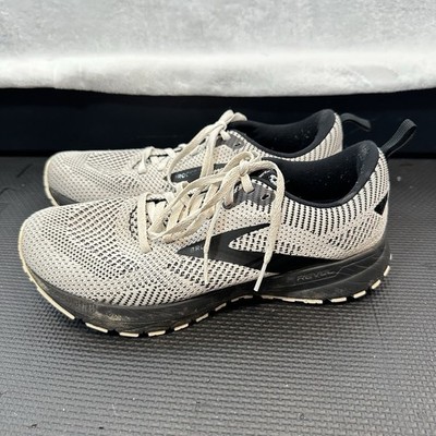 Brooks Shoes Womens 8.5 Revel 5 White Black Running Sneakers Lace Up Comfort