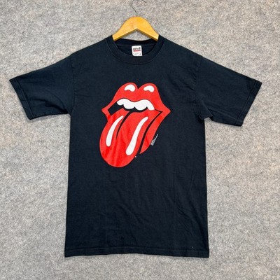 Vintage 2002 Rolling Stones Tour T Shirt Adult Small Tongue Logo Anvil Y2k Lips