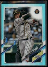 2021 Topps Chrome NPB Yusuke Ohyama Aqua Refractor /199 Hanshin Tigers