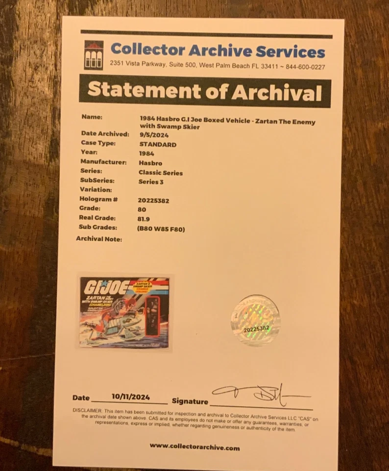ZARTAN con Swamp Skier 1984 G.I. Joe CAS 80 (B80 W85 F80) ¡Bonita cinta sellada!! Foto 3 de 4