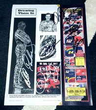 1999 Earnhardt Sr Jr-gordon-stewart-wallace2 Signed 8x11 Mag Page-sam Bass