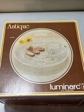 NEW Vtg LUMINARC Antique Clear Crystal DURAND...