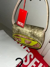 Diesel Women Super Rare Authentic SS22 Collection Bag Logo Plate WONDER Luxury