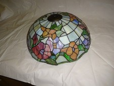 Paralume in vetro colorato Tiffany ottimo 40 cm