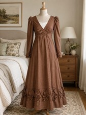 Gorgeous Handmade Costume Inspired Victorian Era Empire Intricate Detail XS