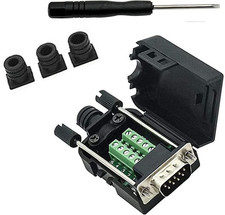 DB9 Breakout Connector to Wiring Solderless Terminal RS232 D-SUB Male Serial Ada