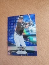 Ichiro HOF 2015 Panini Prizm Blue Baseballs #77 Seattle Mariners Miami Marlins 
